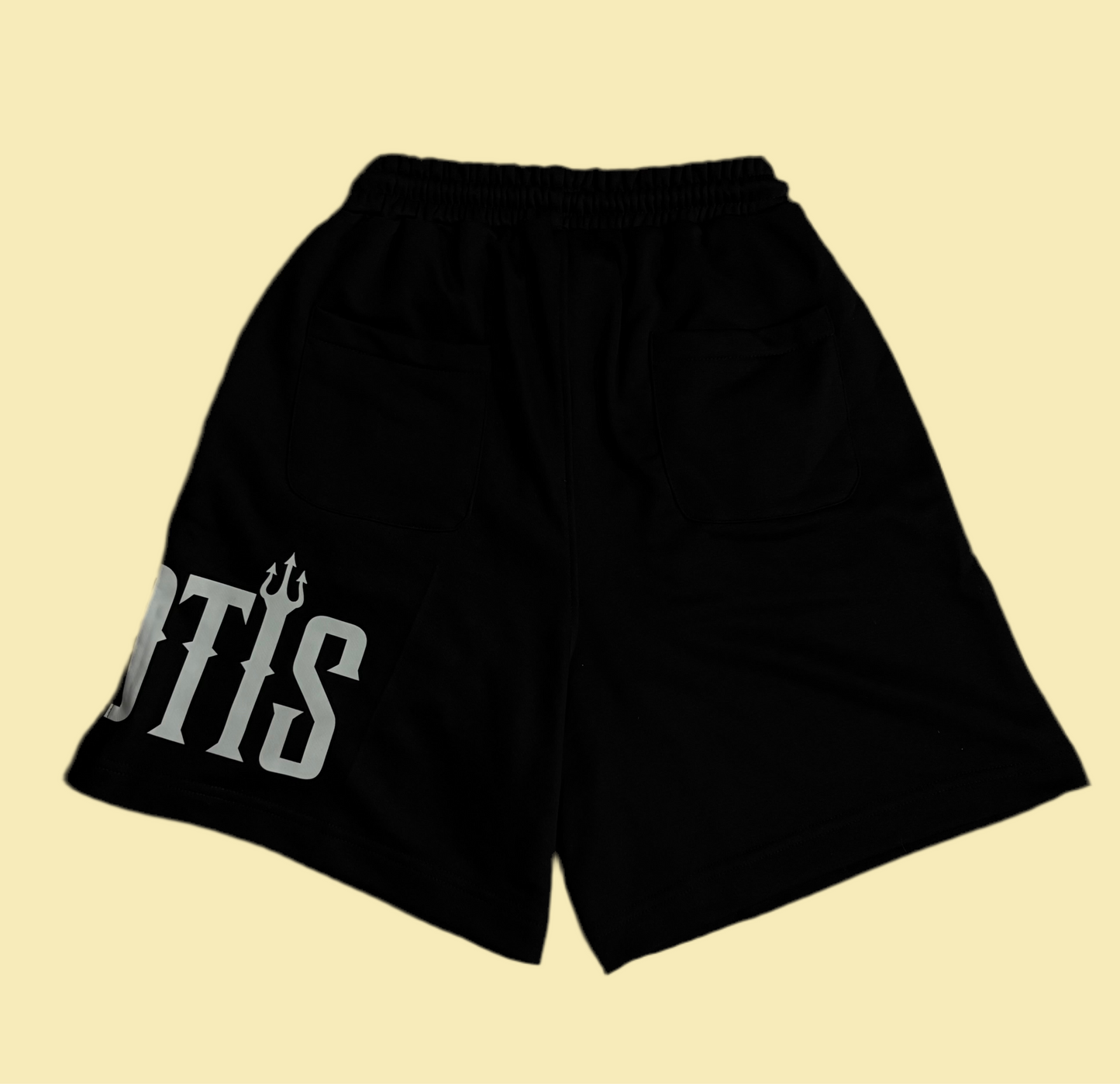 Black Full Cotton Shorts