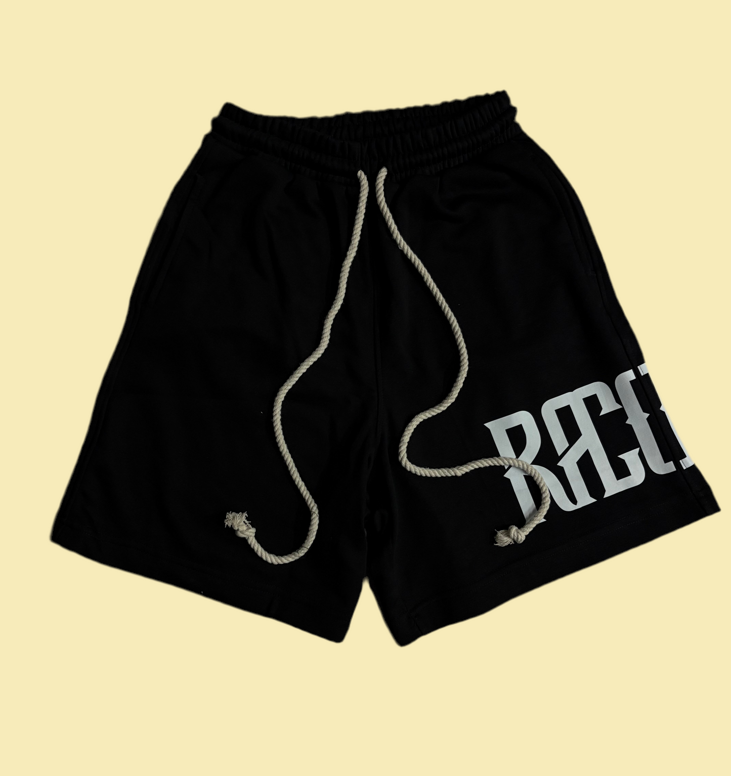 Black Full Cotton Shorts