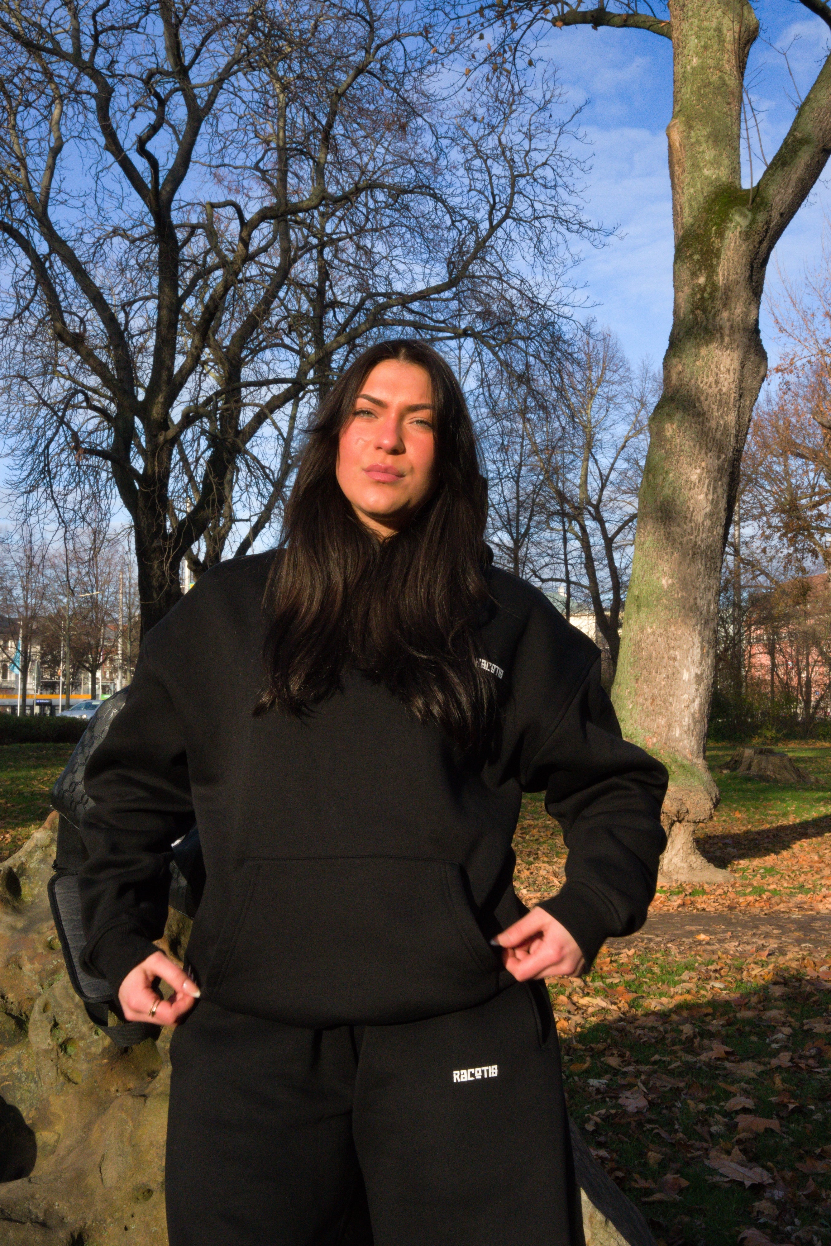 Essential Graphic Hoodie - Black