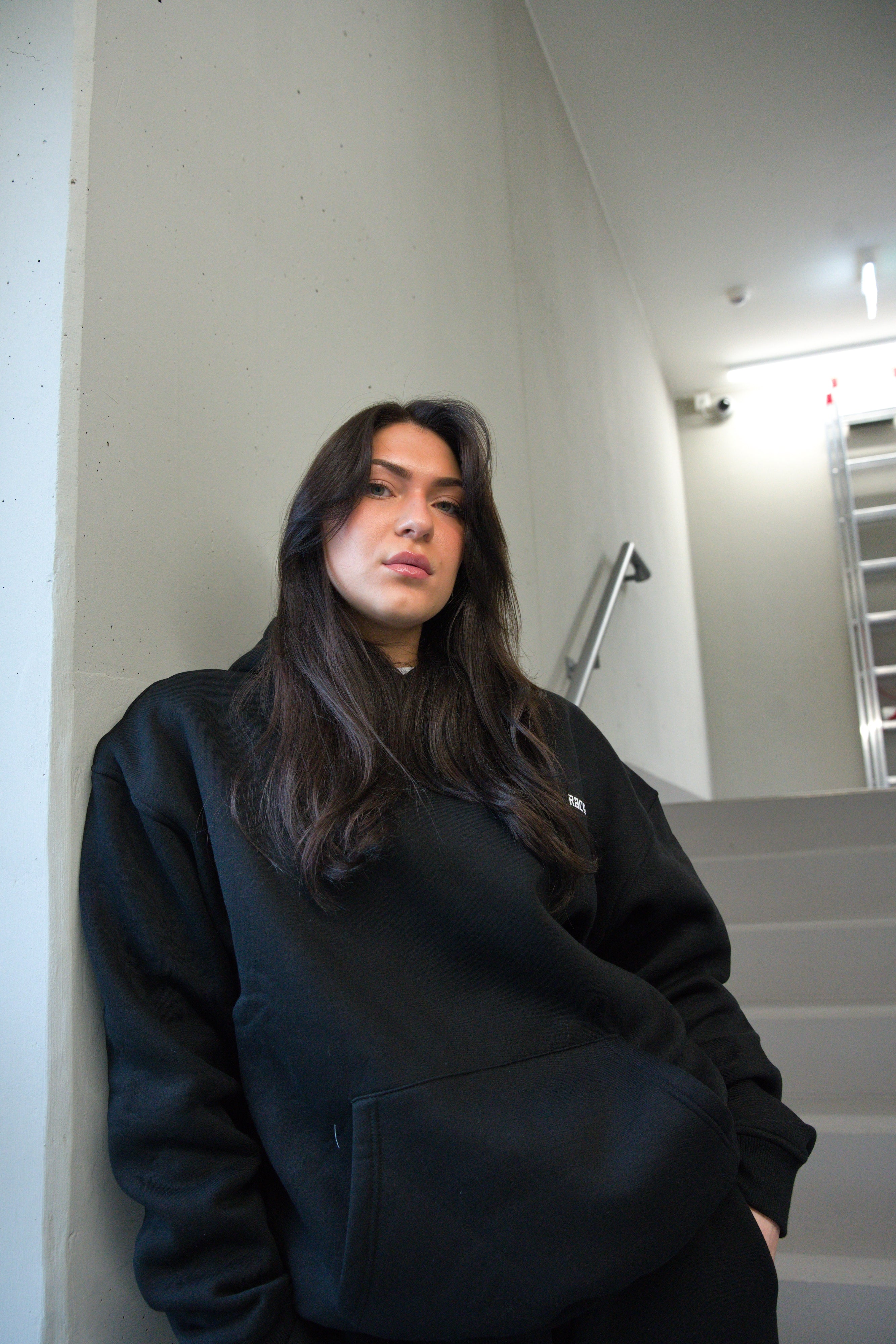 Essential Graphic Hoodie - Black