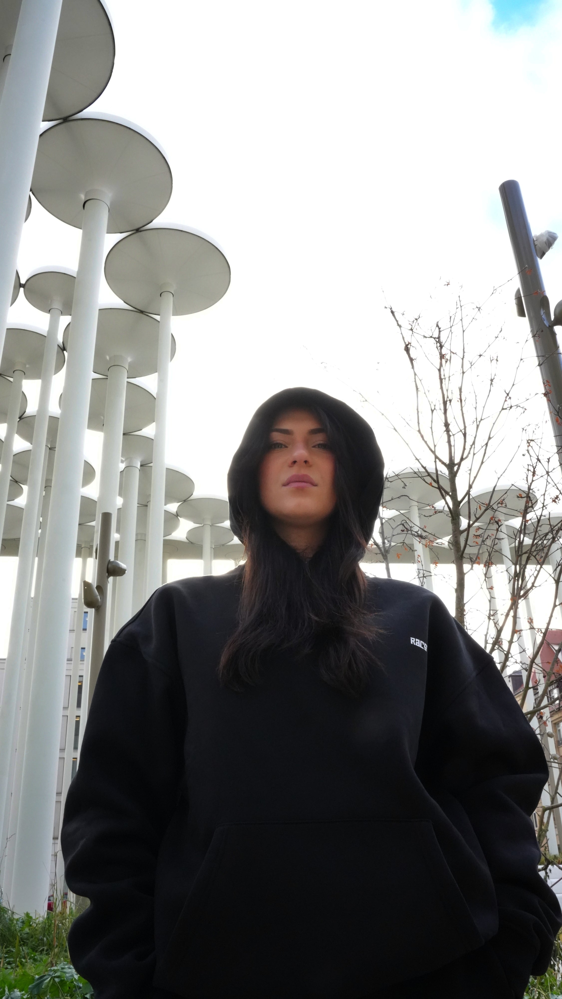 Essential Graphic Hoodie - Black