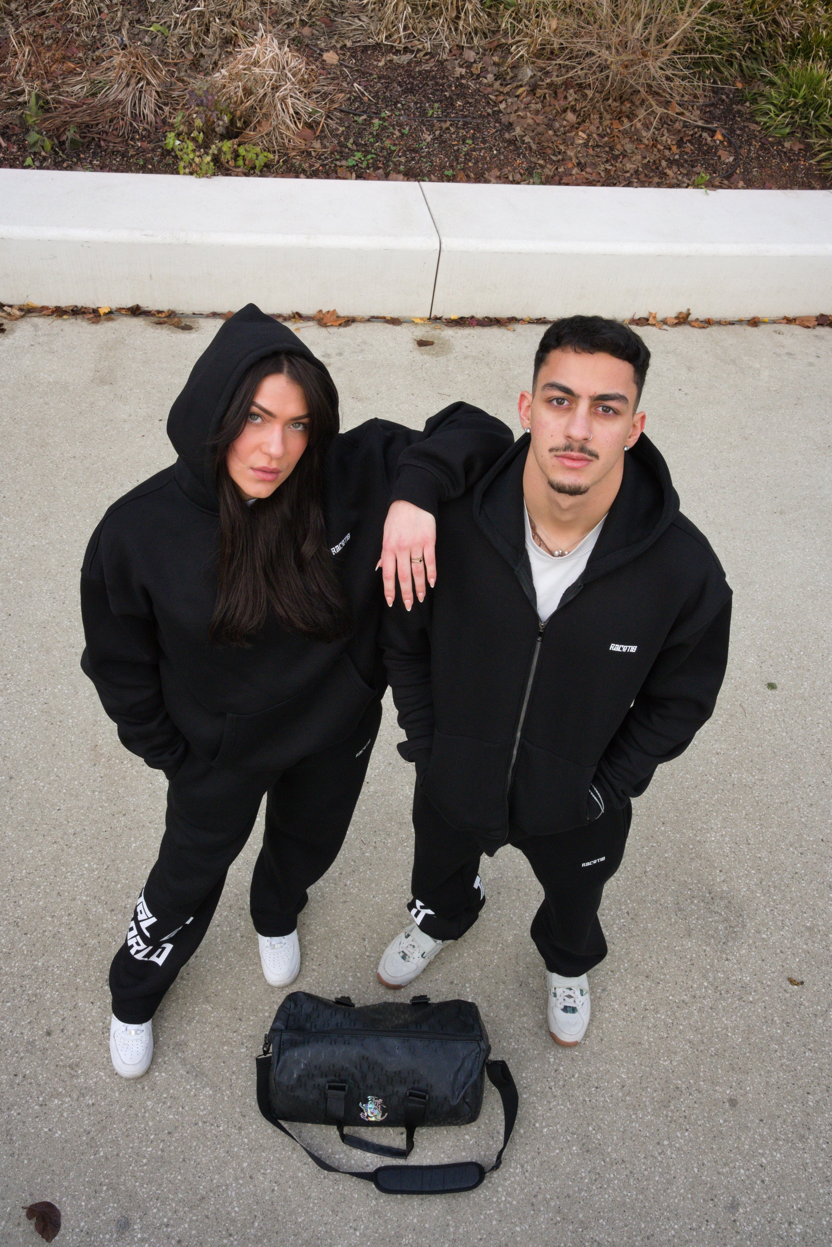 Essential Graphic Hoodie - Black